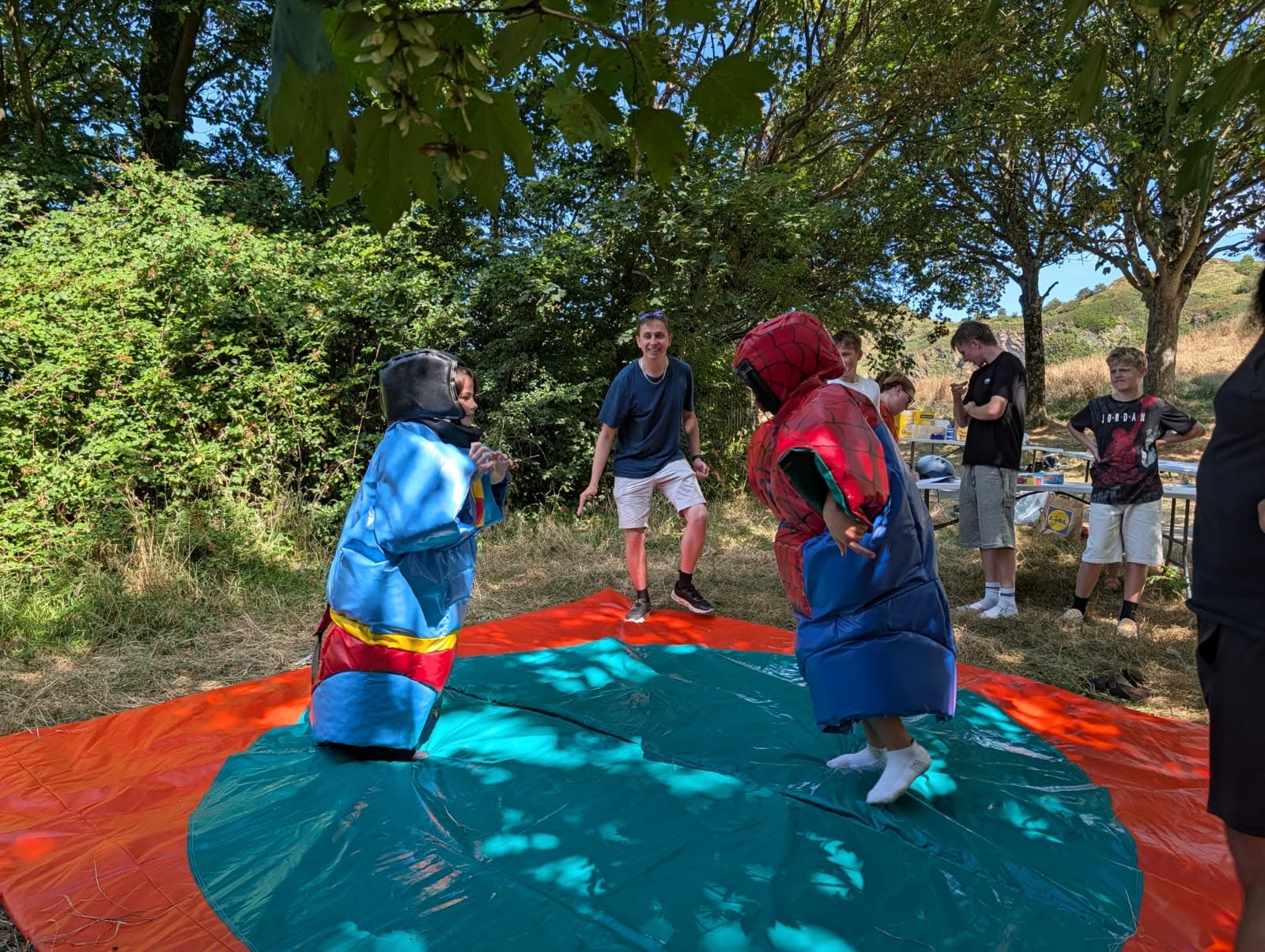 Young people taking part in activities with Ilfracombe Youth Club
